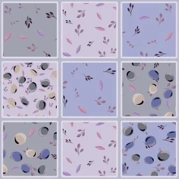 Seamless pattern with olive leaves and olives Stock Illustration