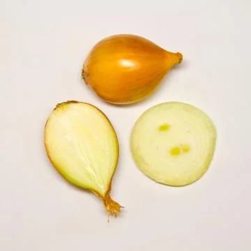 Seamless pattern with onion. Abstract background. Onion on the white backgrou Stock Photos