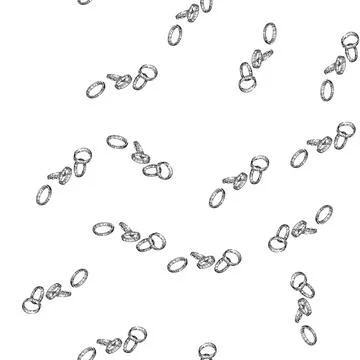 Seamless pattern onion red ring sketch hand drawn Illustrazione stock