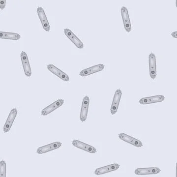 Seamless pattern open door handle cartoon vector Illustration