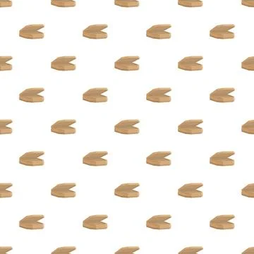 Seamless pattern with opened pizza box illustration Stock Illustration