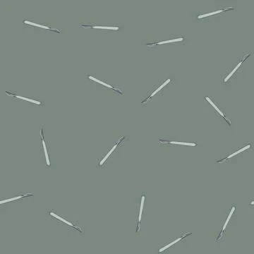 Seamless pattern operation scalpel surgery cartoon vector Stock Illustration