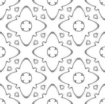 Seamless pattern or background in black and white Stock Illustration