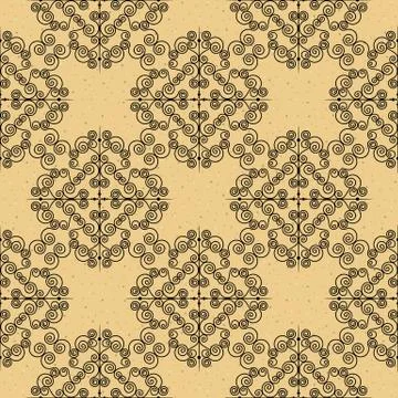 Seamless pattern or forged elements. Modern style for wallpaper, wrapping Stock Illustration