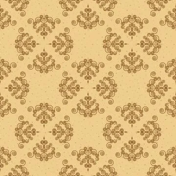 Seamless pattern or forged elements. Modern style for wallpaper, wrapping Stock Illustration
