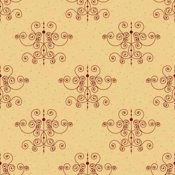 Seamless pattern or forged elements. Modern style for wallpaper, wrapping Stock Illustration