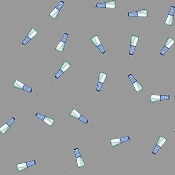 Seamless pattern Oral irrigator cleaning tool for dental health care Stock Illustration