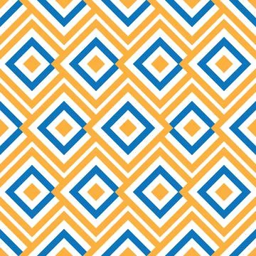 Seamless pattern with orange and blue squares 6978 Stock Illustration