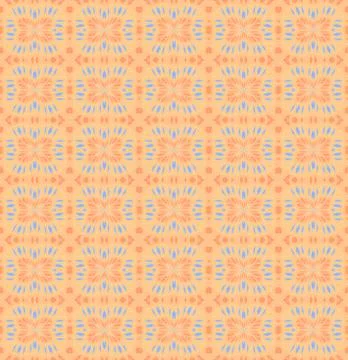 Seamless pattern orange blue Stock Illustration