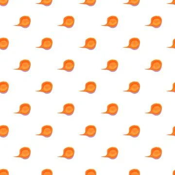 Seamless pattern with orange bubble speech shapes 스톡 일러스트