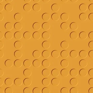 Seamless pattern of orange dots. 3D illustration. Foto stock