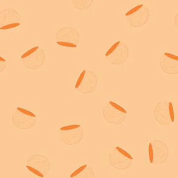 Seamless pattern orange energy shield creating protective force field Stock Illustration