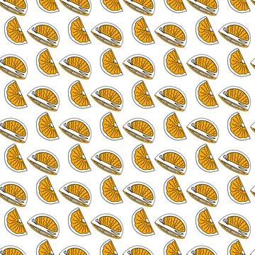 Seamless pattern Orange (EPS, vector) Stock Illustration