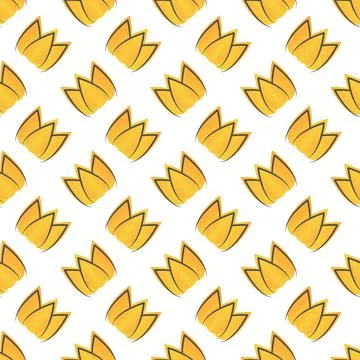 Seamless pattern with orange flower for textures, textiles and simple backgro Stock Illustration