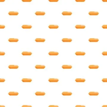 Seamless pattern with orange food containers repeating 스톡 일러스트