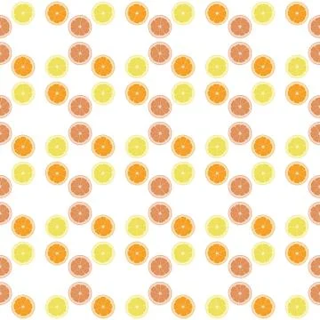 Seamless pattern with orange. Stock Illustration