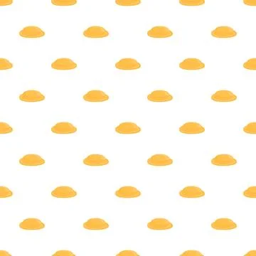 Seamless pattern with orange jelly candies repeating background Stock Illustration