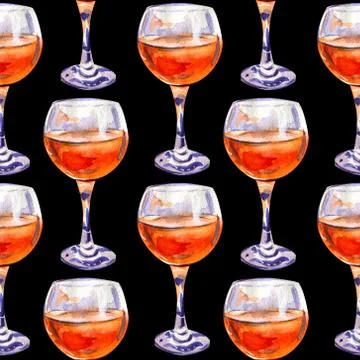 Seamless pattern with orange juice. Stock Illustration