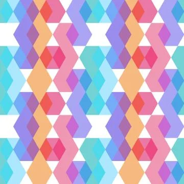 Seamless pattern. orange lilac pink purple blue print, Geo ethnic hipster bac Stock Illustration