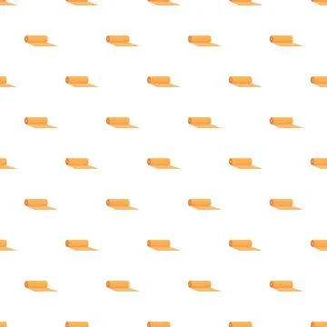 Seamless pattern of orange rolled fabric material Stock-Illustration