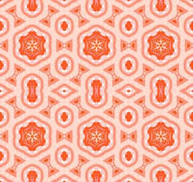 Seamless pattern orange white Stock Illustration