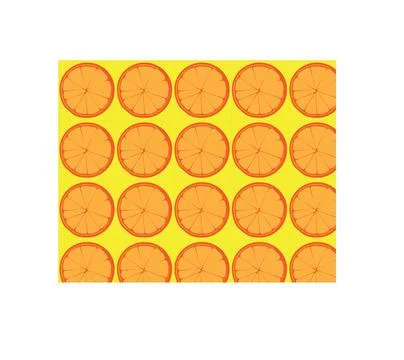 Seamless pattern with oranges and leaves Illustrazione stock