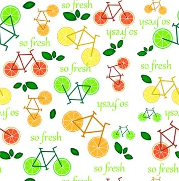 Seamless pattern with oranges Stock Illustration