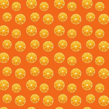 A seamless pattern with oranges 스톡 일러스트