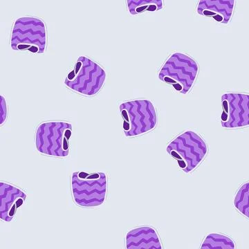 Seamless pattern organic burp cloths cartoon vector Stock Illustration