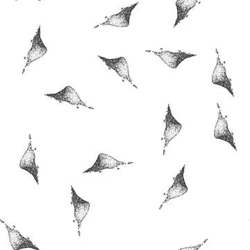 Seamless pattern organic cinnamon sketch hand drawn Stock Illustration