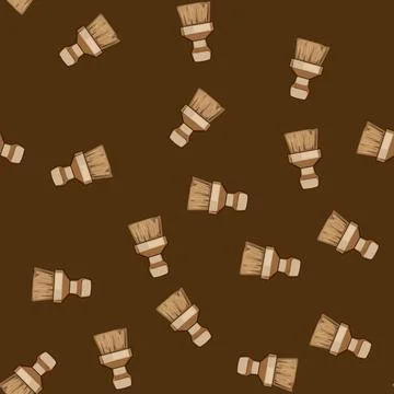 Seamless pattern organic coconut fiber dish scrubber cartoon vector 스톡 일러스트