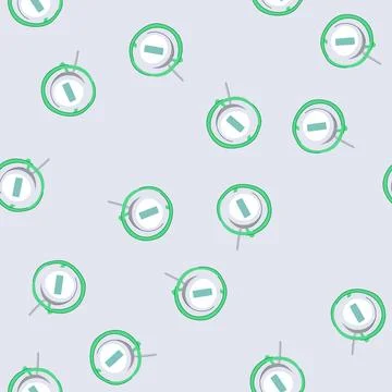 Seamless pattern organic compost thermometer cartoon vector 스톡 일러스트