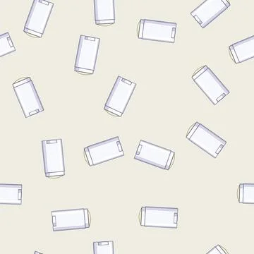 Seamless pattern organic deodorant eco friendly cartoon vector Stock Illustration
