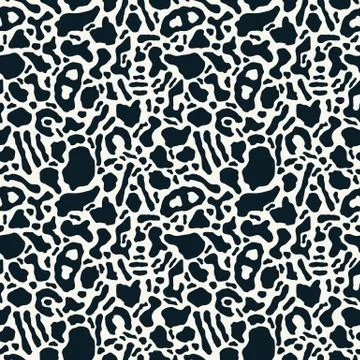 Seamless pattern with organic rounded and stripe shapes, retro design イラスト素材