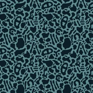 Seamless pattern with organic rounded and stripe shapes, retro design Stock Illustration