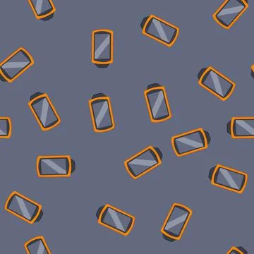 Seamless pattern orientation handheld gps cartoon vector 库存插图