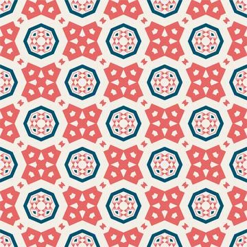 Seamless pattern ornament. Abstract shape modern design ready for print Stock Illustration
