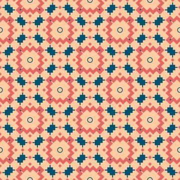 Seamless pattern ornament. Abstract shape modern design ready for print Stock Illustration