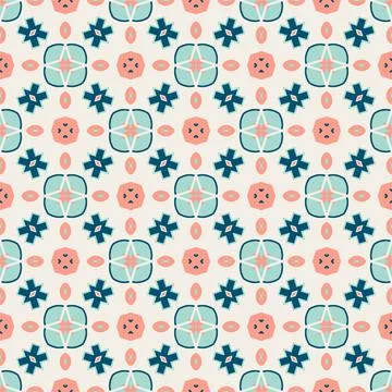 Seamless pattern ornament. Abstract shape modern design ready for print Stock Illustration