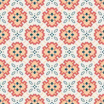 Seamless pattern ornament. Abstract shape modern design ready for print Stock Illustration