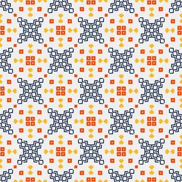 Seamless pattern ornament. Abstract shape modern design ready for print Stock Illustration