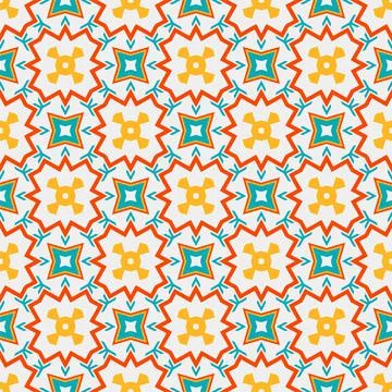 Seamless pattern ornament. Abstract shape modern design ready for print Stock Illustration