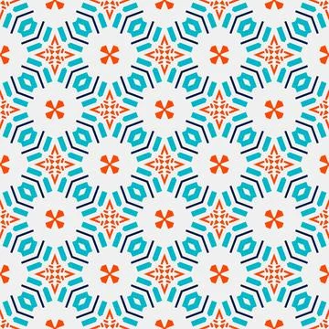 Seamless pattern ornament. Abstract shape modern design ready for print Stock Illustration