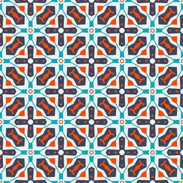 Seamless pattern ornament. Abstract shape modern design ready for print Stock Illustration