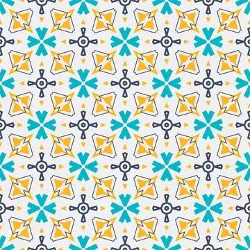 Seamless pattern ornament. Abstract shape modern design ready for print Stock Illustration