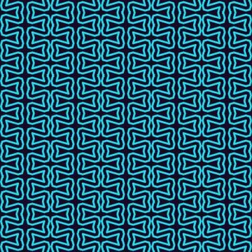 Seamless pattern. Ornament of lines and curls. Linear abstract background. Stock Illustration