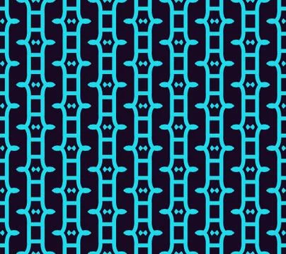 Seamless pattern. Ornament of lines and curls. Linear abstract background. Stock Illustration