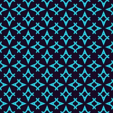 Seamless pattern. Ornament of lines and curls. Linear abstract background. Stock Illustration