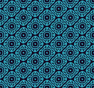 Seamless pattern. Ornament of lines and curls. Linear abstract background. Stock Illustration