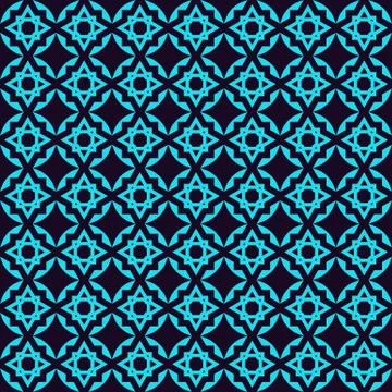 Seamless pattern. Ornament of lines and curls. Linear abstract background. Stock Illustration